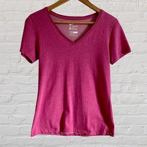 PINK NIKE TEE DRI FIT ATHLETIC CUT